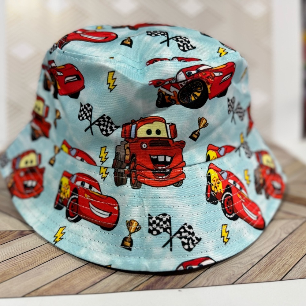 Disney Cars Adult Bucket Hat - Red and Blue